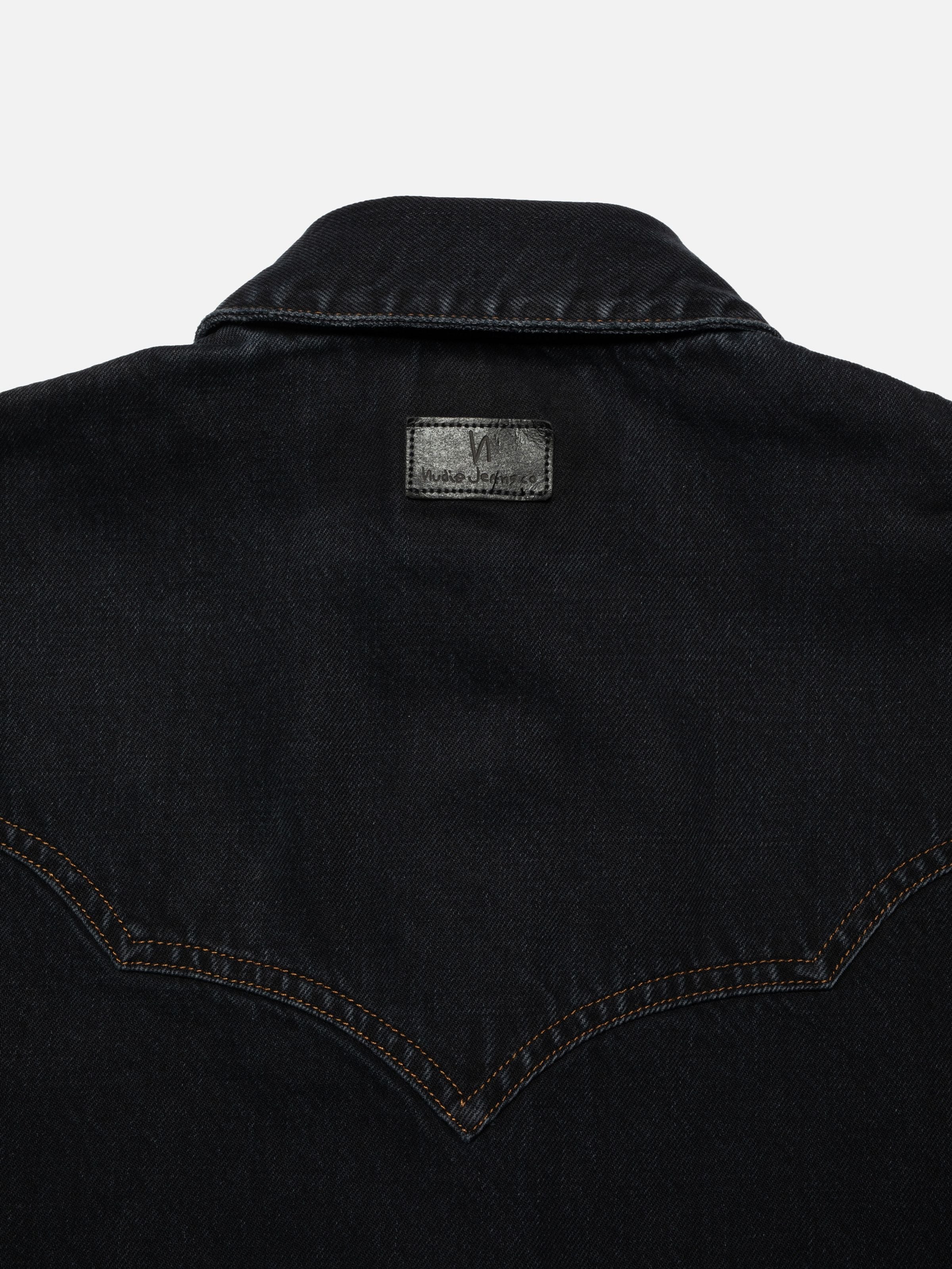 Lotta Western Cut Denim Shirt - Black