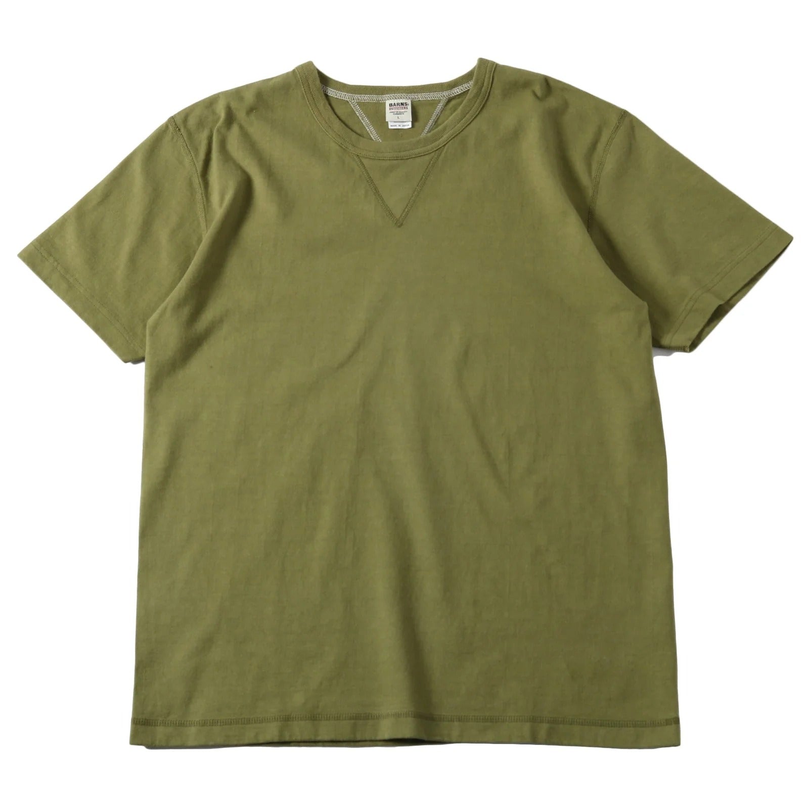 BR-8145 STANDARD COZUN Double V-gusset S/S T-shirt - OLIVE