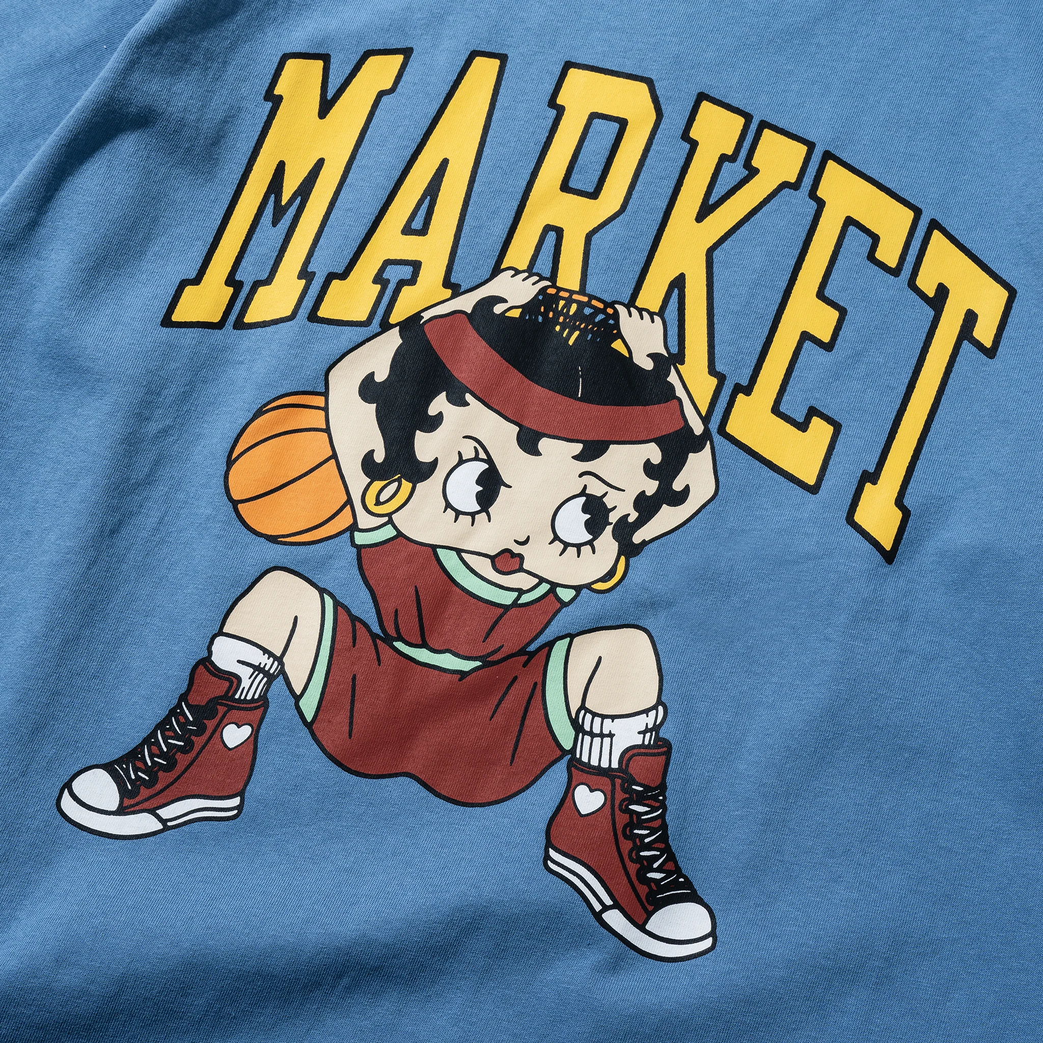 BETTY BOOP DUNKING T-SHIRT - SKY BLUE