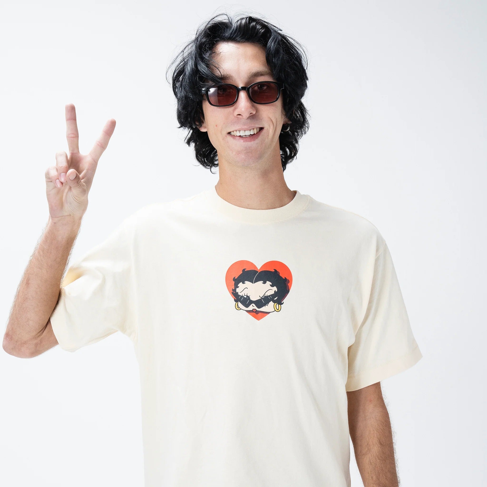 BETTY BOOP SWEETHEART T-SHIRT - BUTTER CREAM