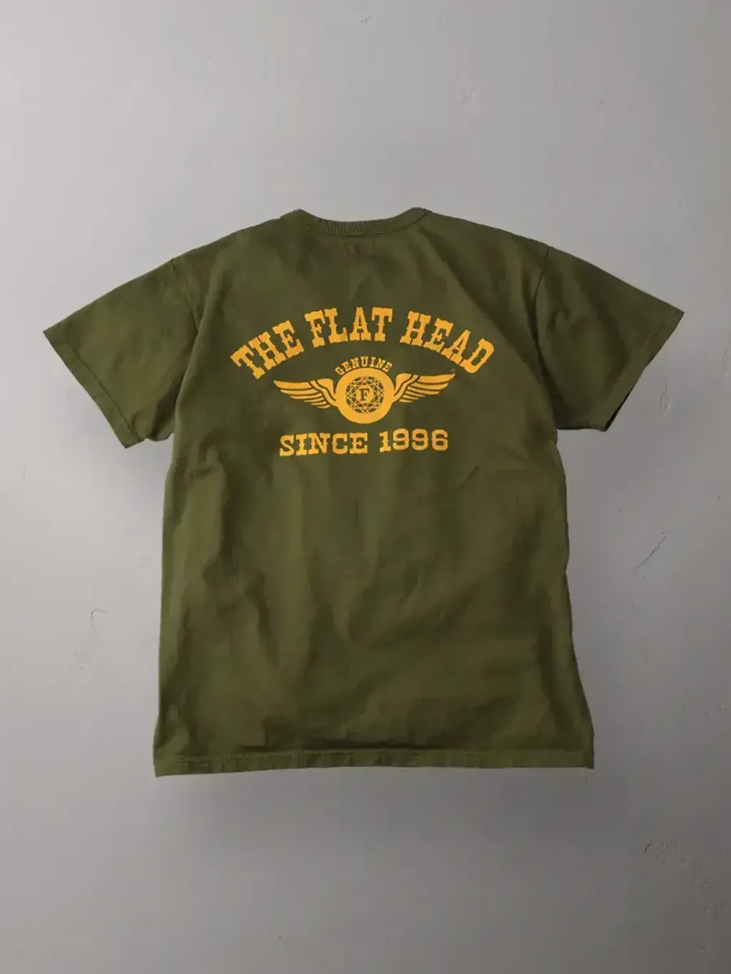 FN-THC-202 T-SHIRT - FLYING WHEEL - OLIVE