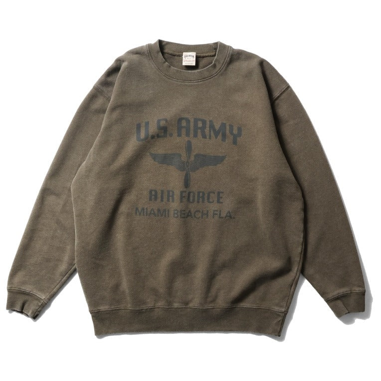 22356 POWDER FROST MILITARY SWEAT (WING) - OLIVE