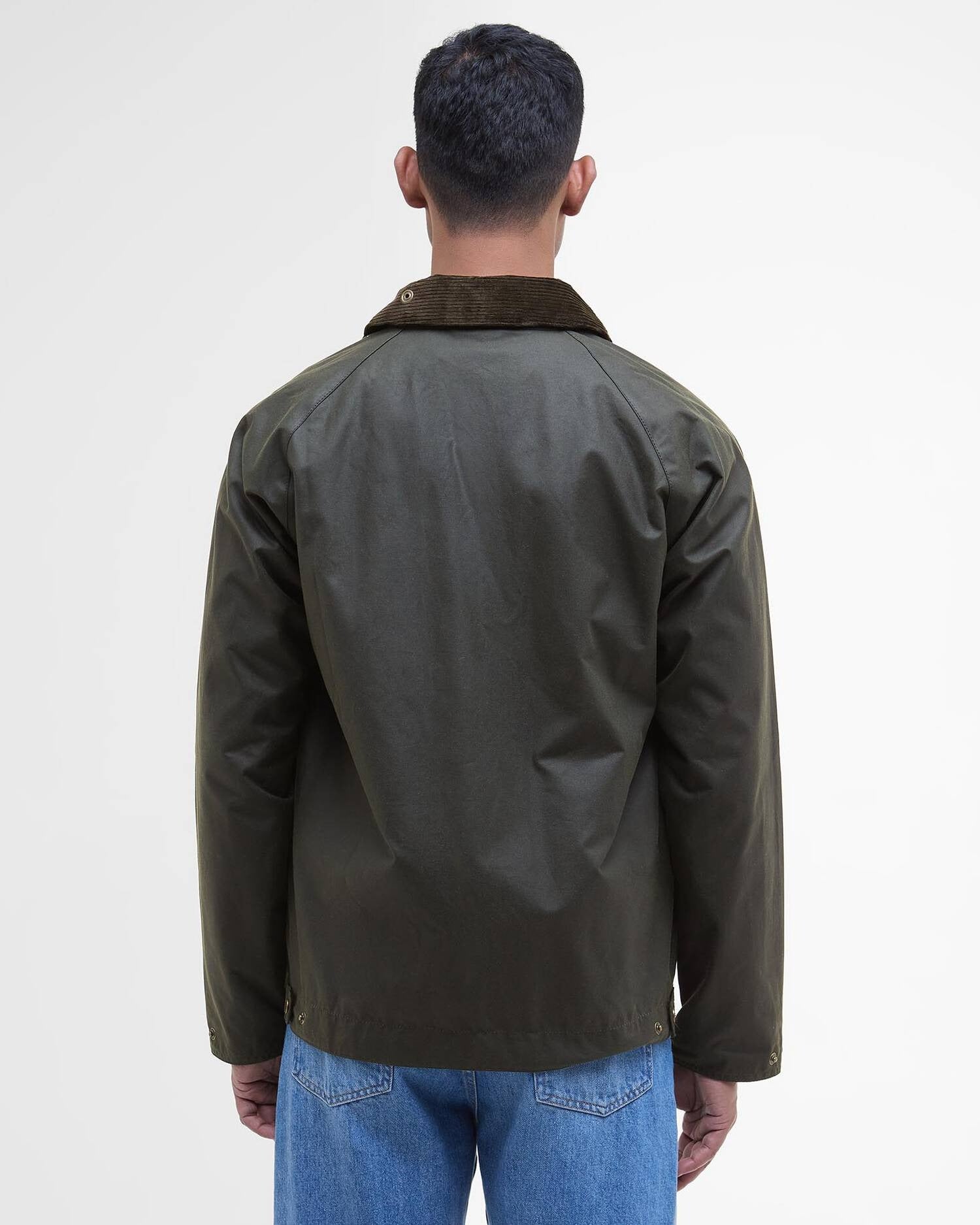 SHORT BEDALE WAX JACKET - FERN