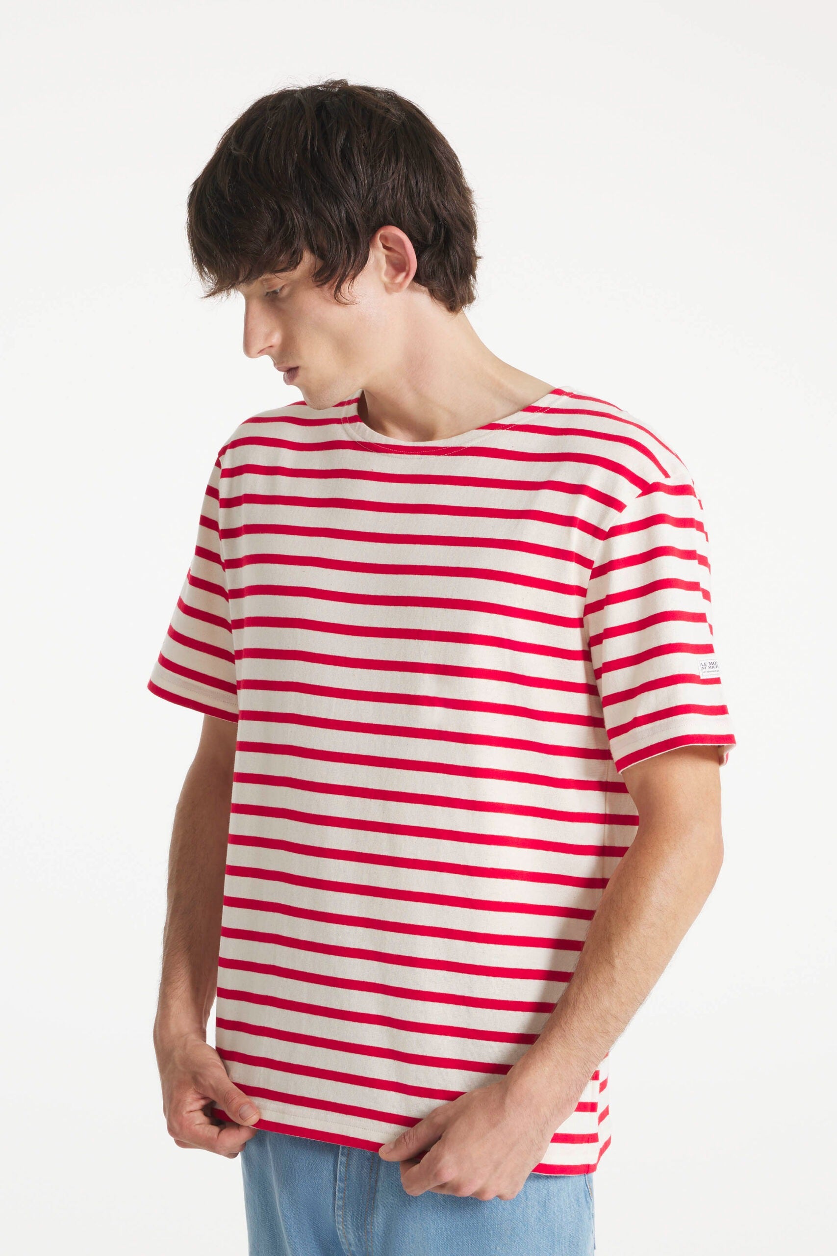 Thibalt – Short-sleeved sailor - OFF WHITE/RED