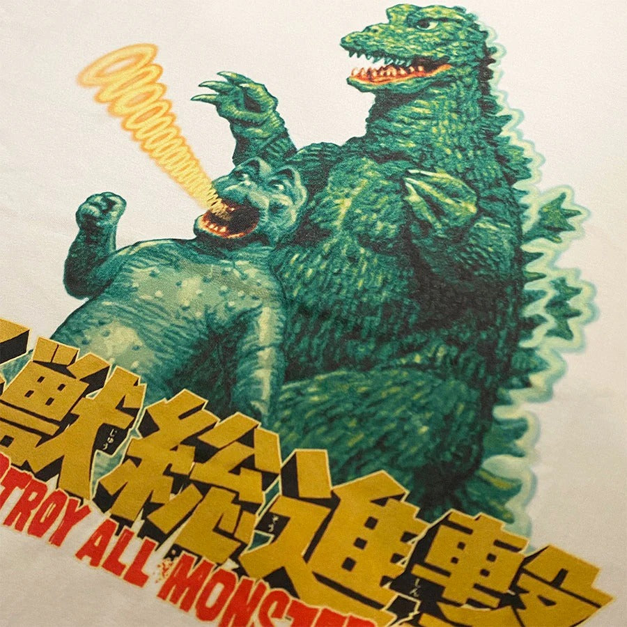 Godzilla & Minilla TEE S/S - WHITE