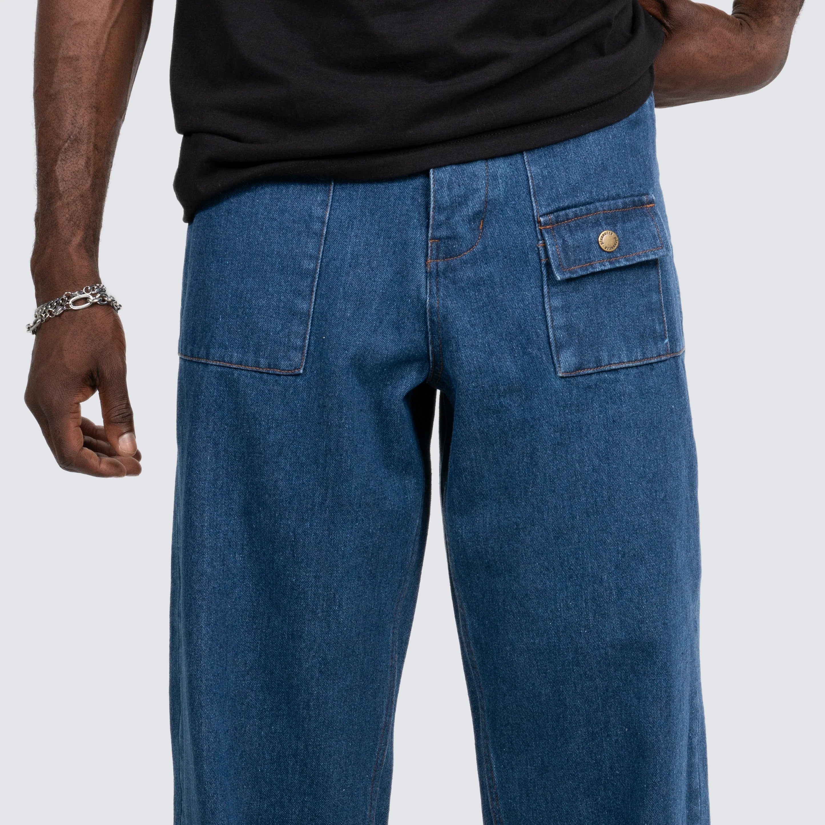 GRIND BAGGY JEANS - INDIGO