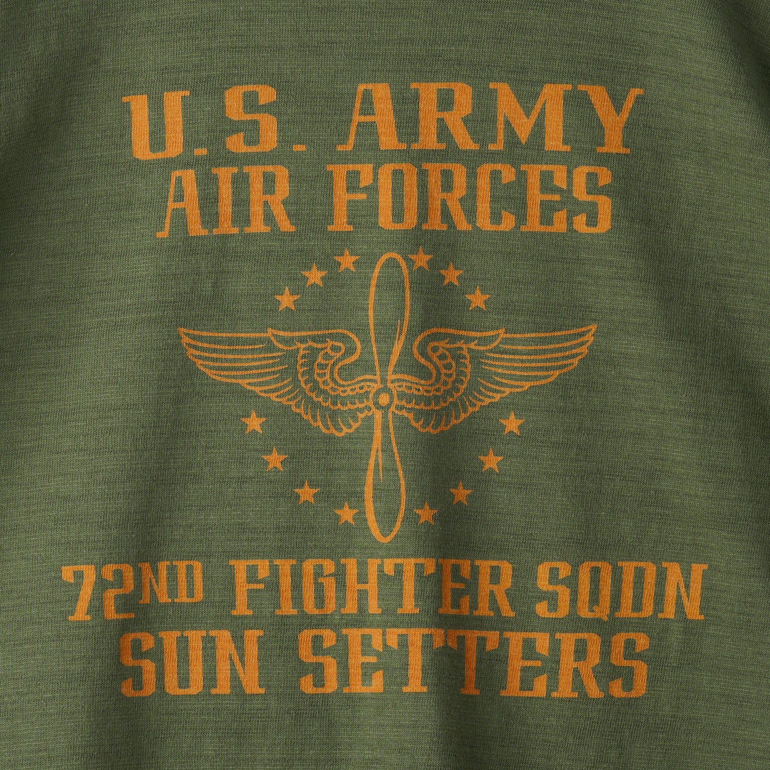 BR79562 SLUB YARN T-SHIRT 72nd FIGHTER SQ - OLIVE