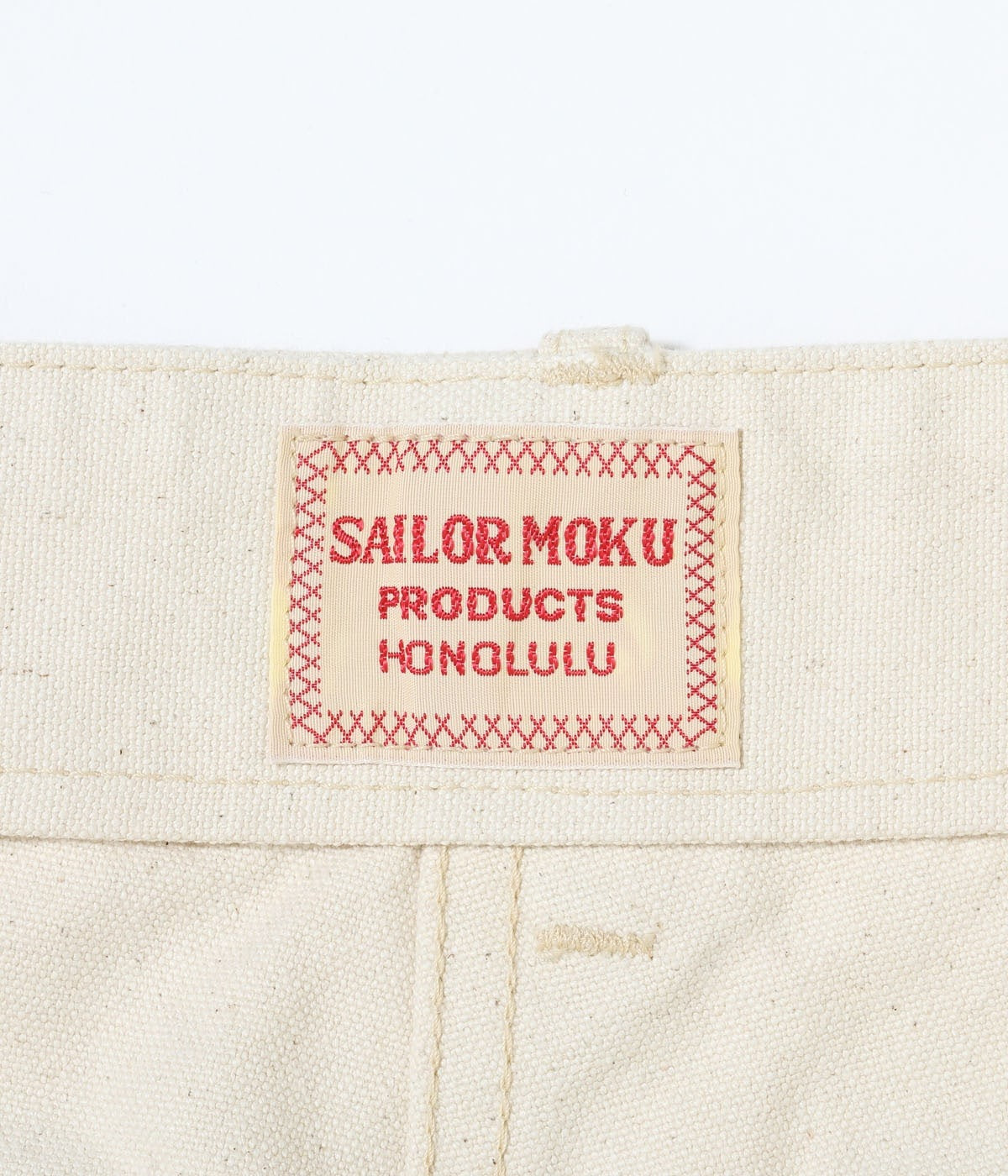 SM42524 SAILOR MOKU PRODUCTS 10oz. COTTON DUCK WORK PANTS - ECRU