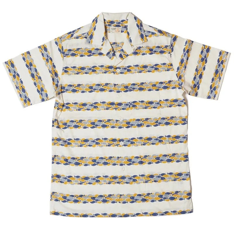 JG-18 SCHOOL OF FISH SHIRT - BLUE