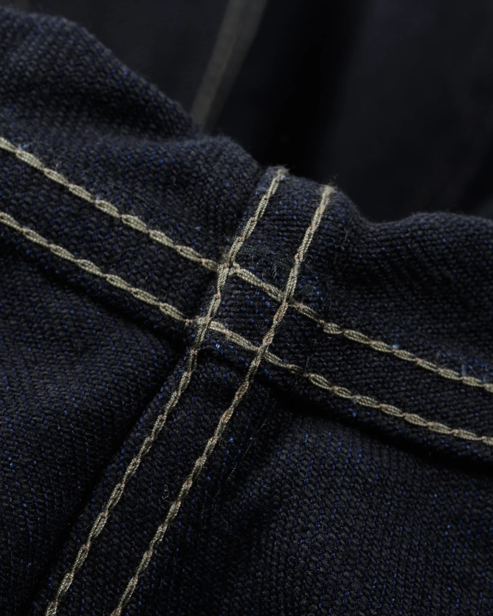 IHSH-295 14oz Selvedge Denim Western Shirt - INDIGO