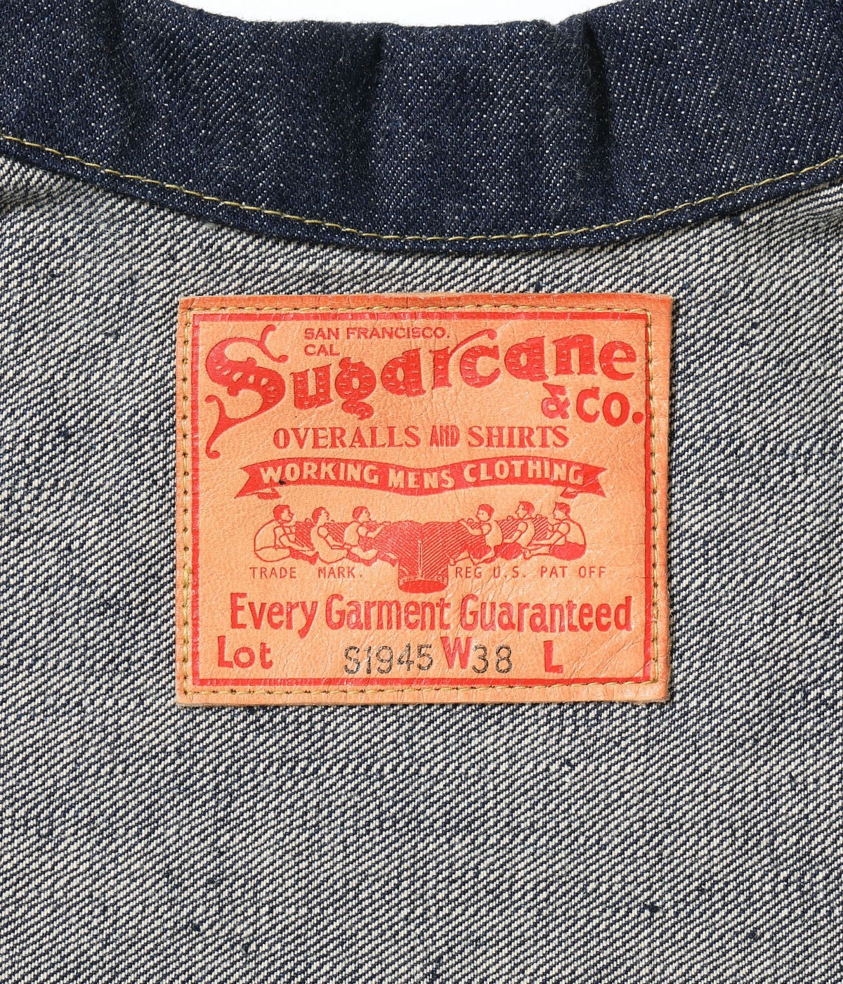 SC19010 SUGAR CANE Super “Denim” Collectibles #10 14oz. BLUE DENIM BLOUSE “S1945” MODEL - INDIGO