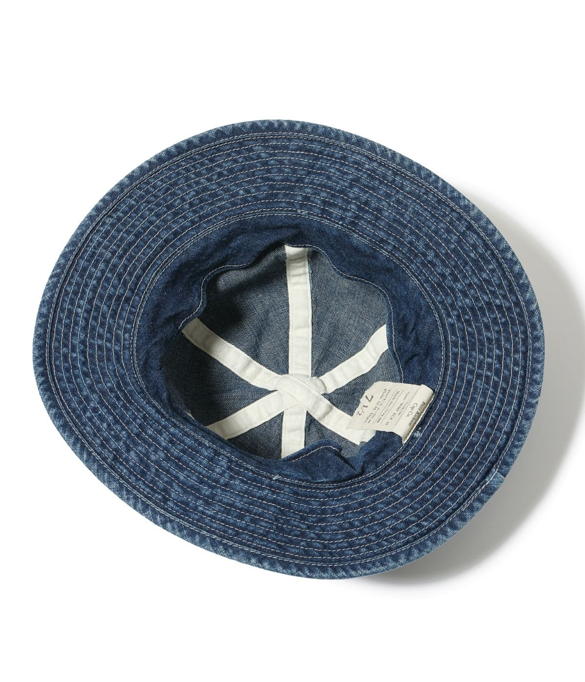 BR02850 HAT WORKING, DENIM VINTAGE WASHED STENCIL - INDIGO