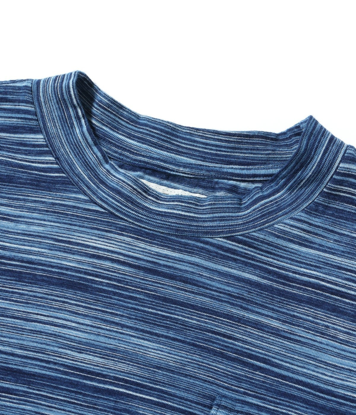 SC79534 FICTION ROMANCE INDIGO BORDER POCKET T-SHIRT - NAVY
