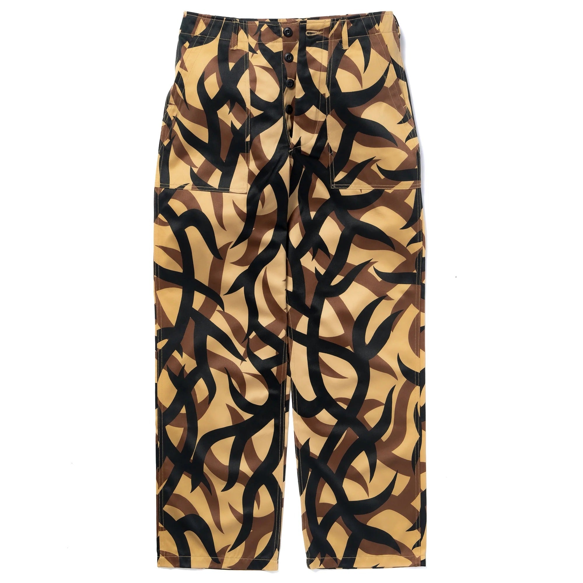 MP25010 TRIBAL CAMOUFLAGE COMBAT TROUSERS - BEIGE