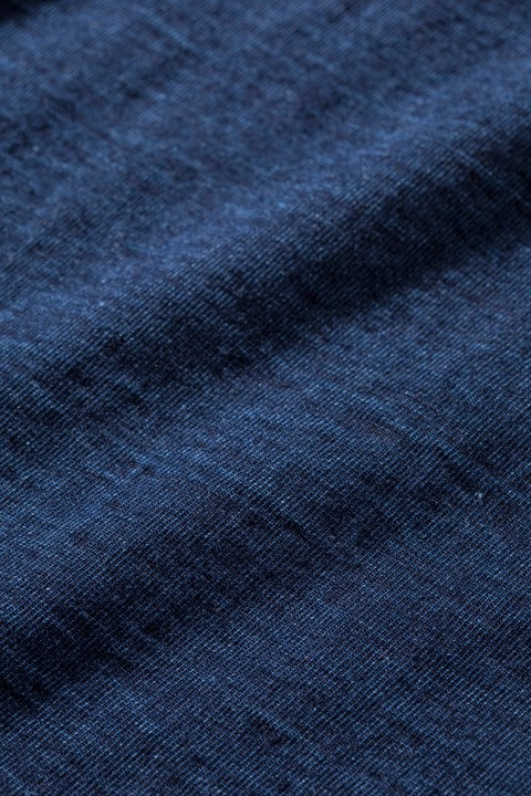 LS-5011-D Indigo Jersey Crew Neck Long Sleeved T - Dark Indigo