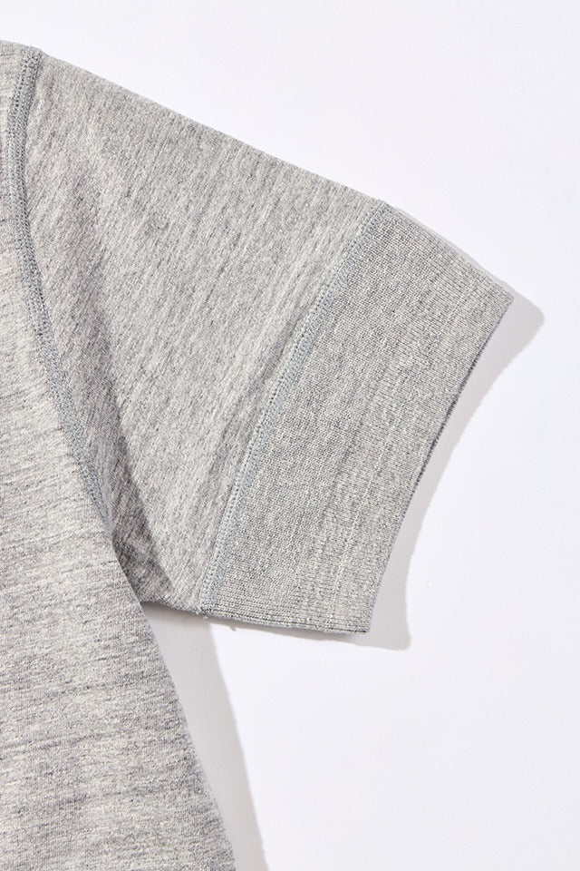 SS-5396-LGY Ribbed Cuff Pocket T-shirt - LIGHT HEATHER GRAY