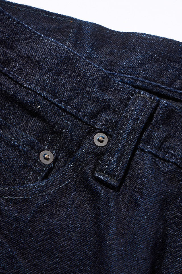 XX-013-IDBK 14oz Slim Tapered - INDIGO X BLACK