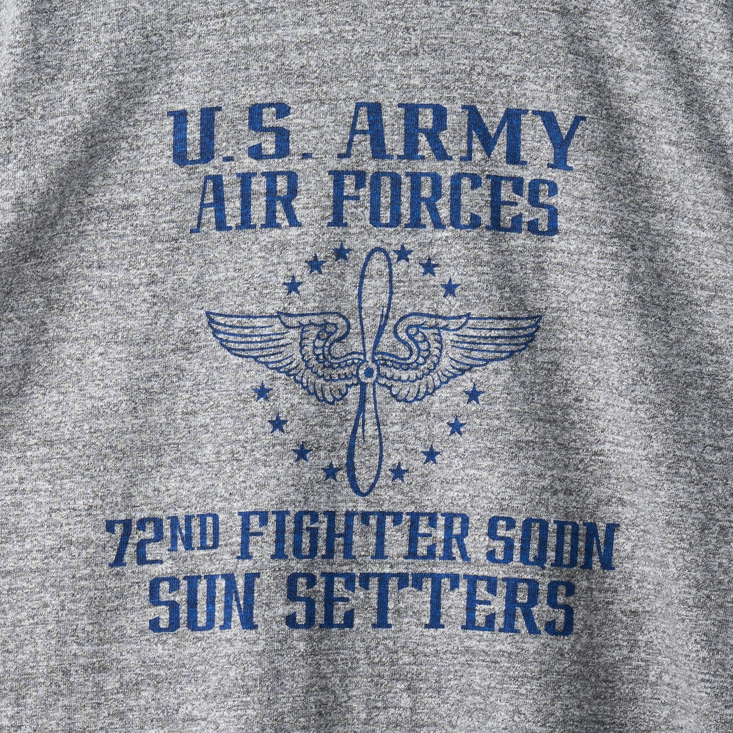 BR79562 SLUB YARN T-SHIRT 72nd FIGHTER SQ - H.GRAY