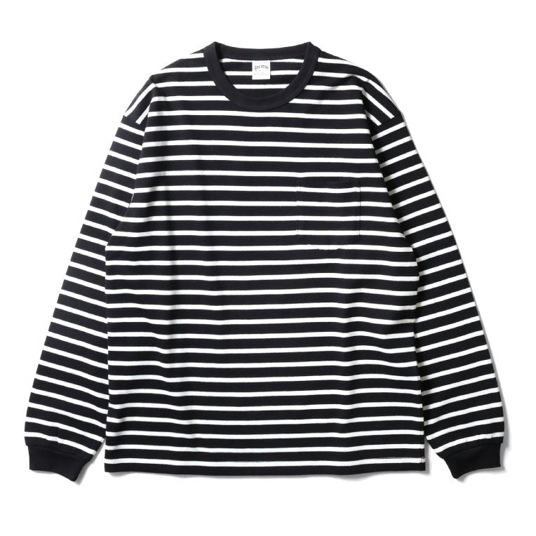 22379 BORDER L/S TEE - BLACK