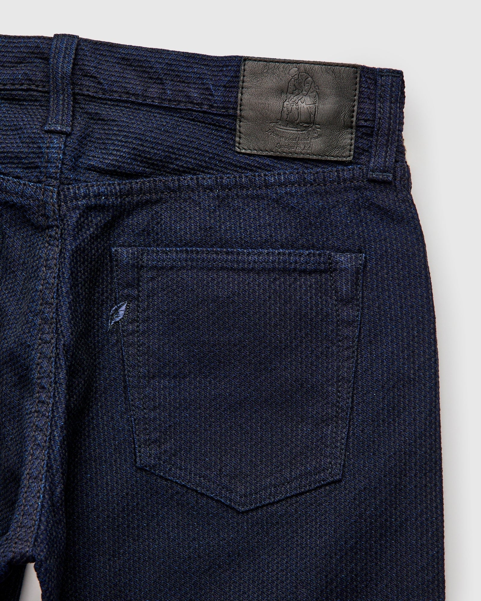 1178-ID Sashiko Regular Fit - INDIGO X BLACK
