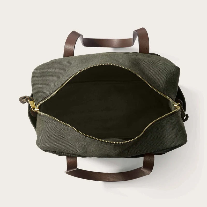 ZIPPERED TOTE BAG - OTTER GREEN