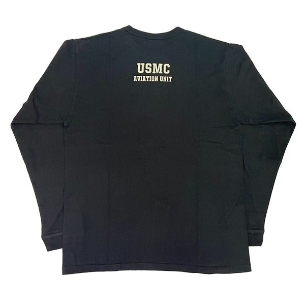 BR69627 LONG SLEEVE T-SHIRT VMF-241 SONS OF SATAN - BLACK