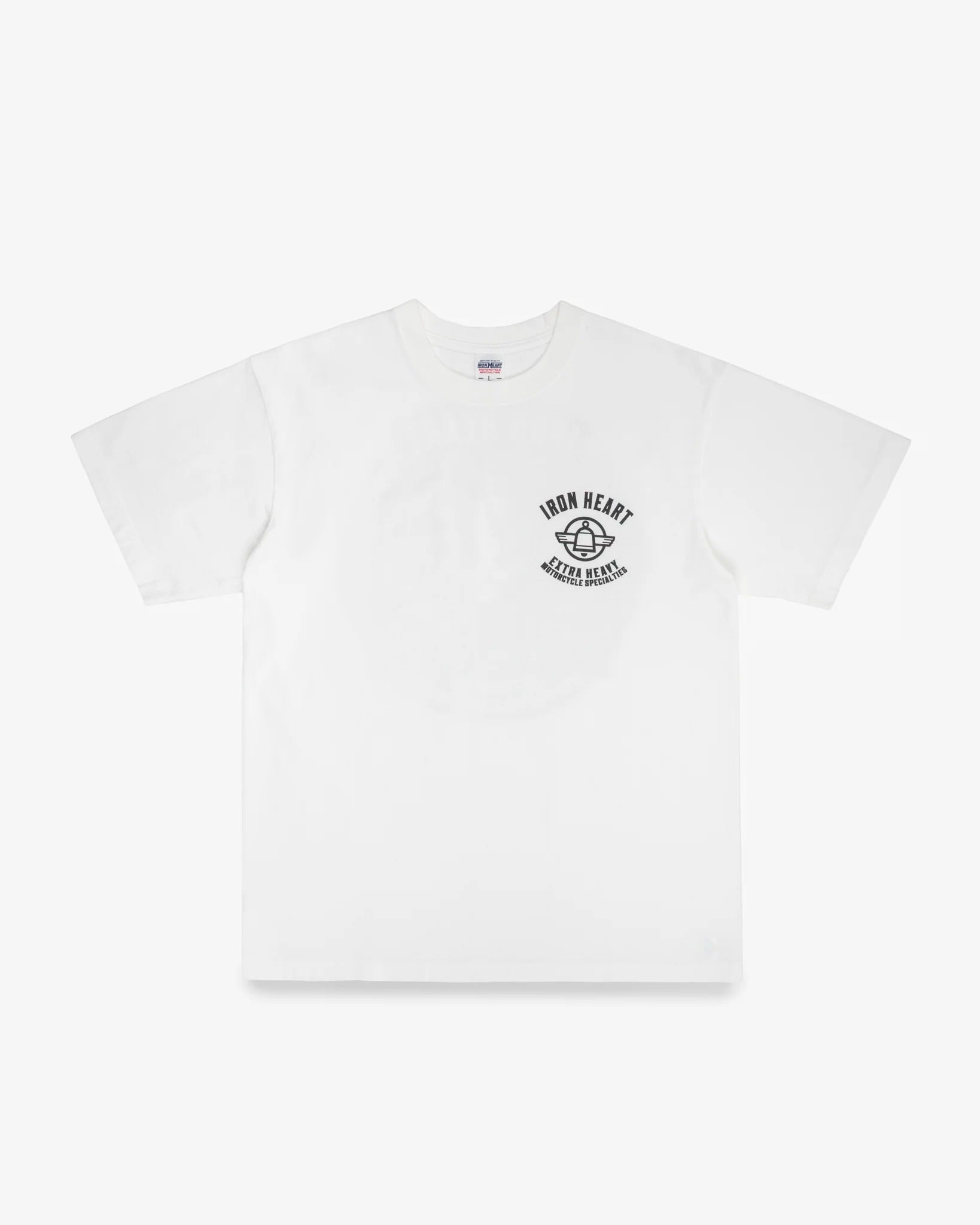 IHT-2503 7.5oz Printed Loopwheel Crew Neck T-Shirt - WHITE