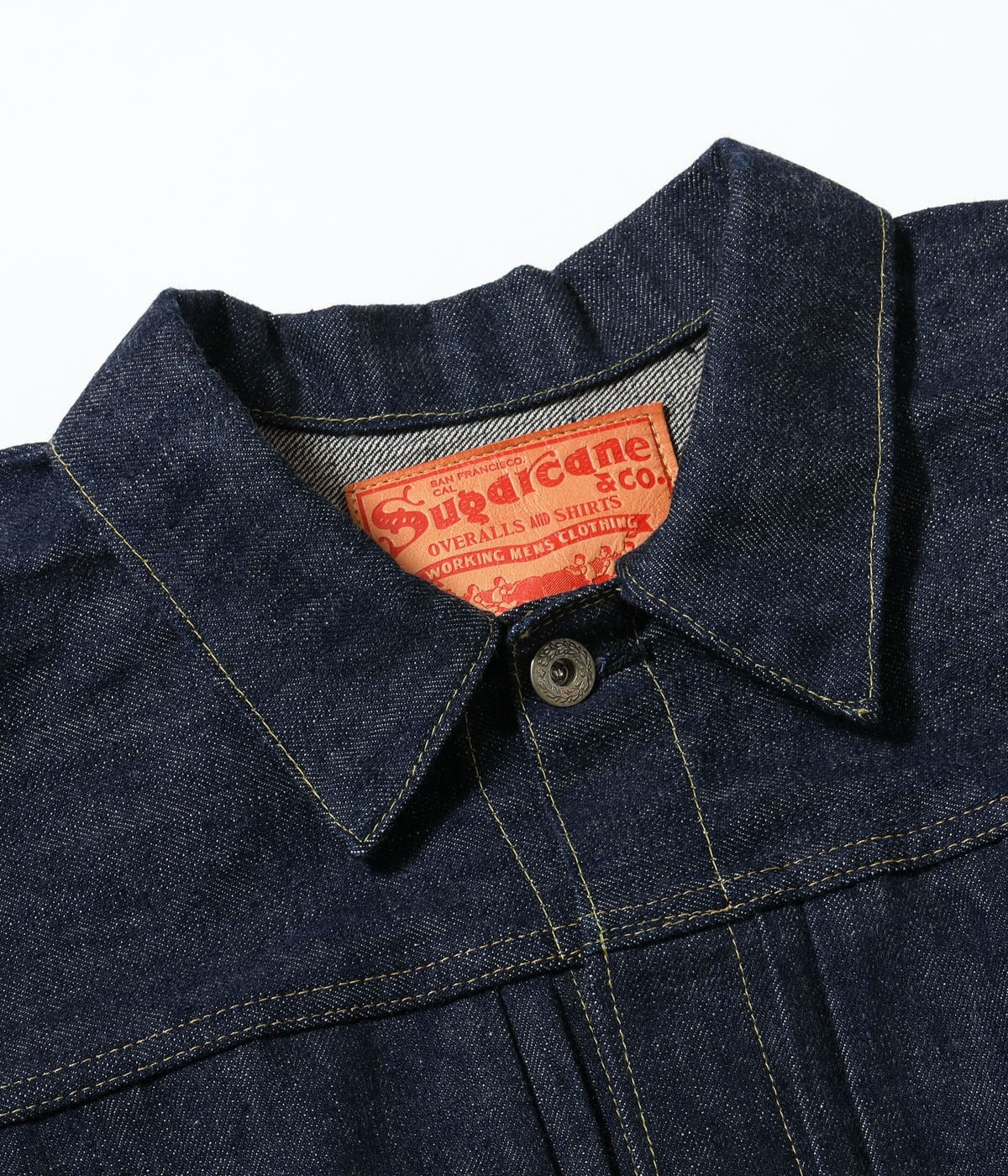 SC19010 SUGAR CANE Super “Denim” Collectibles #10 14oz. BLUE DENIM BLOUSE “S1945” MODEL - INDIGO