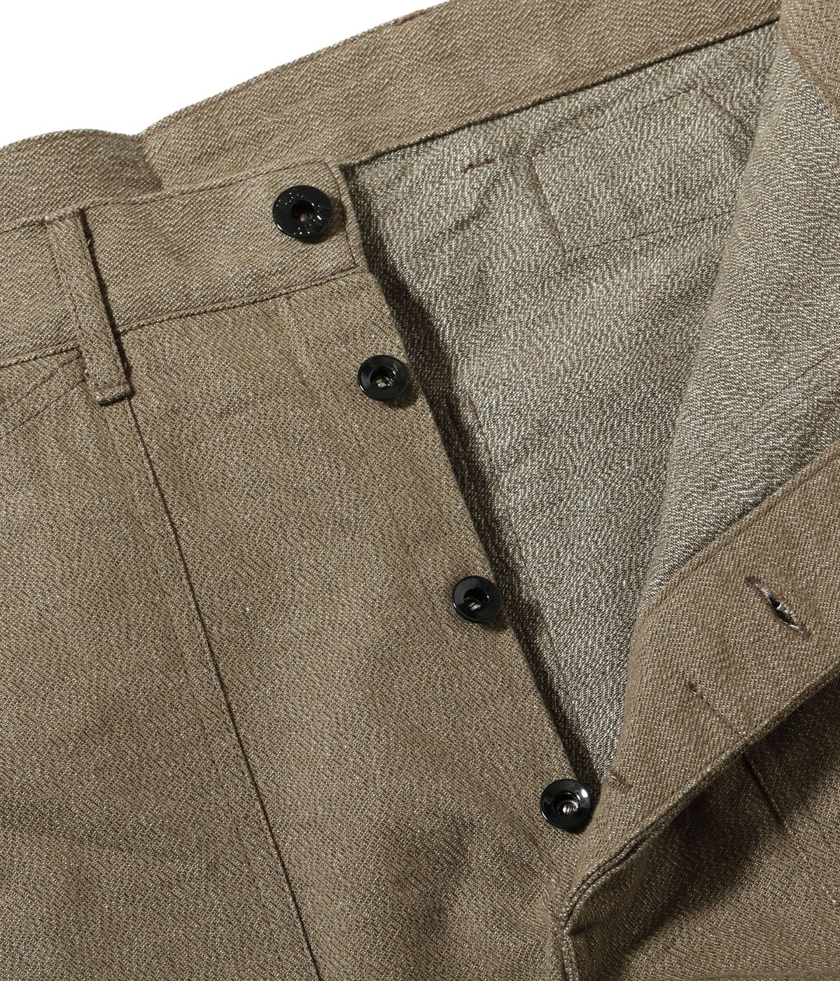 BR42531 TROUSERS, WORKING, BROWN DENIM - OLIVE
