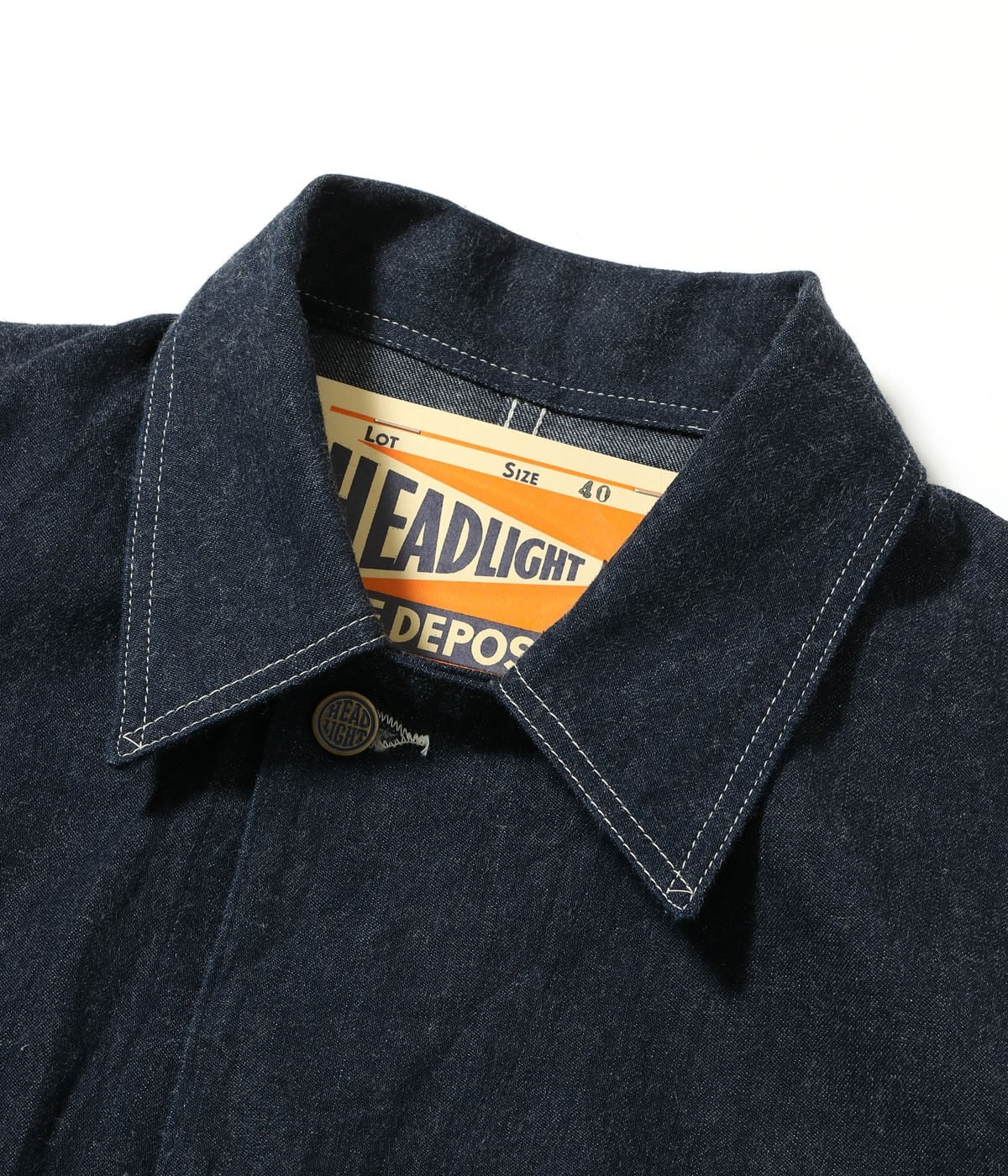 HD15711 HEADLIGHT 11oz. BLUE DENIM WORK COAT - INDIGO
