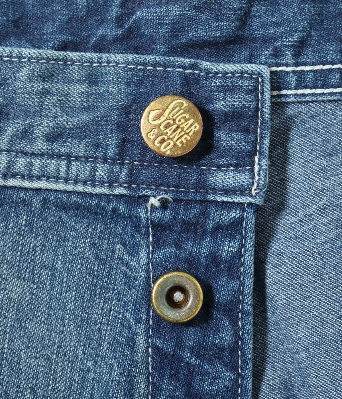 SC42549 11oz. BLUE DENIM WORK PANTS AGED MODEL - INDIGO