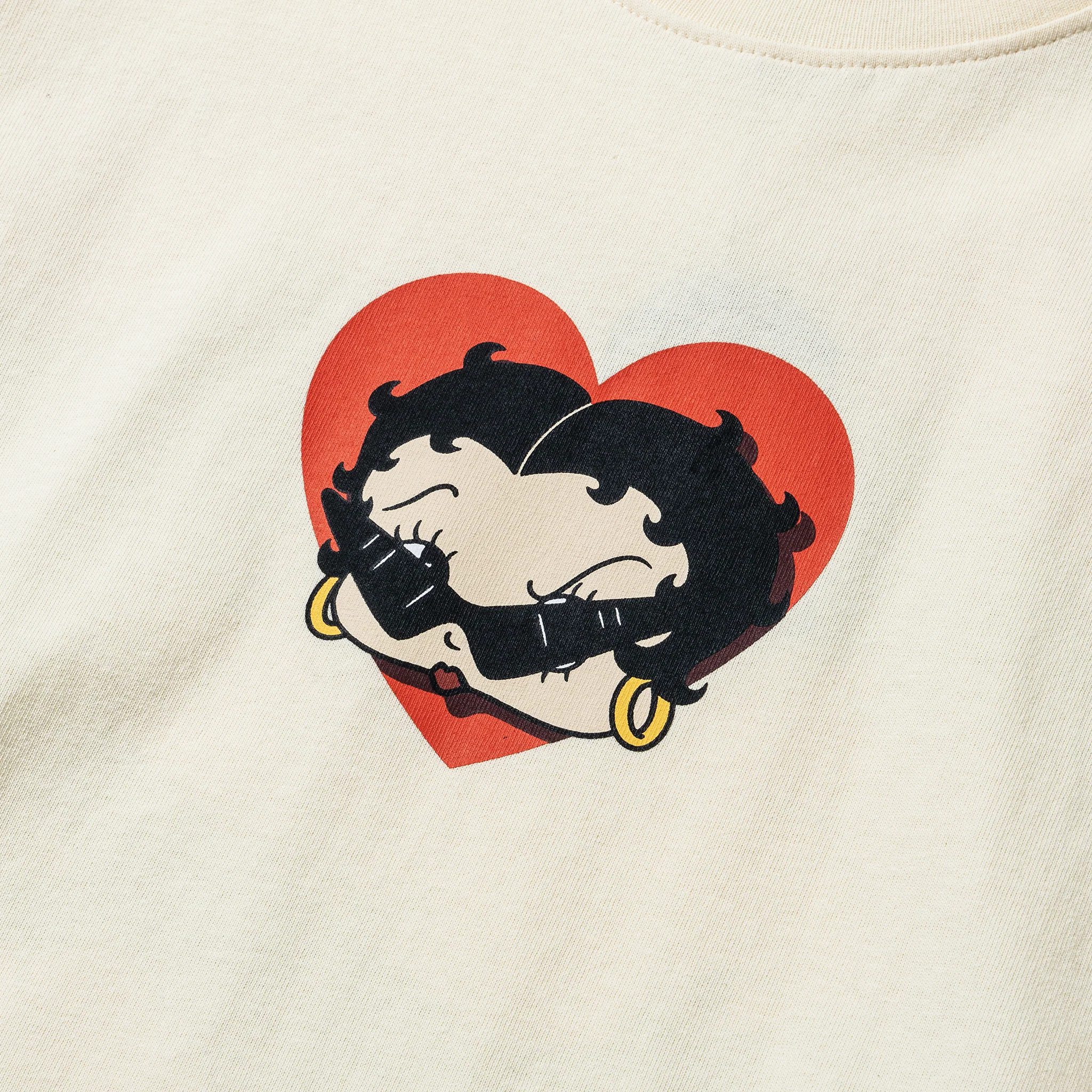 BETTY BOOP SWEETHEART T-SHIRT - BUTTER CREAM