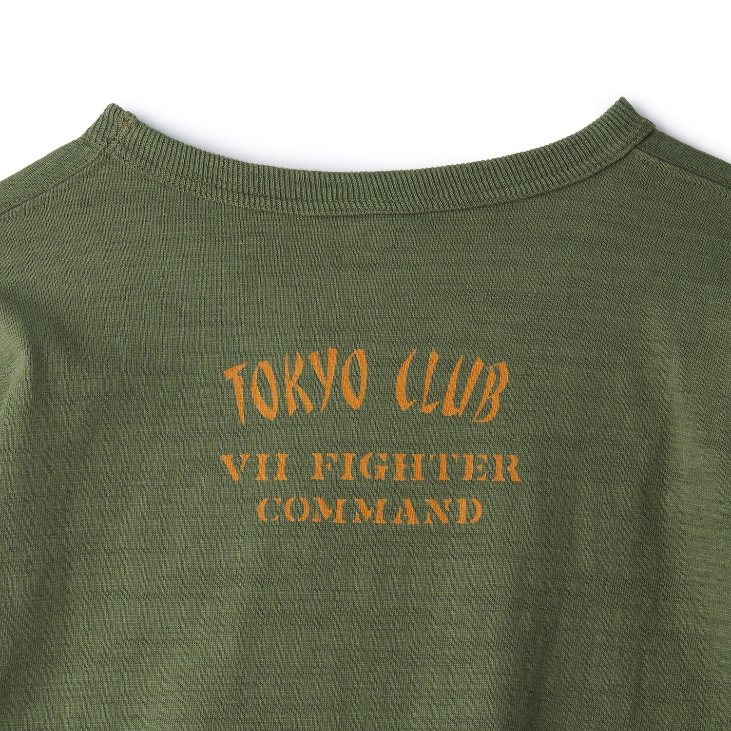 BR79562 SLUB YARN T-SHIRT 72nd FIGHTER SQ - OLIVE