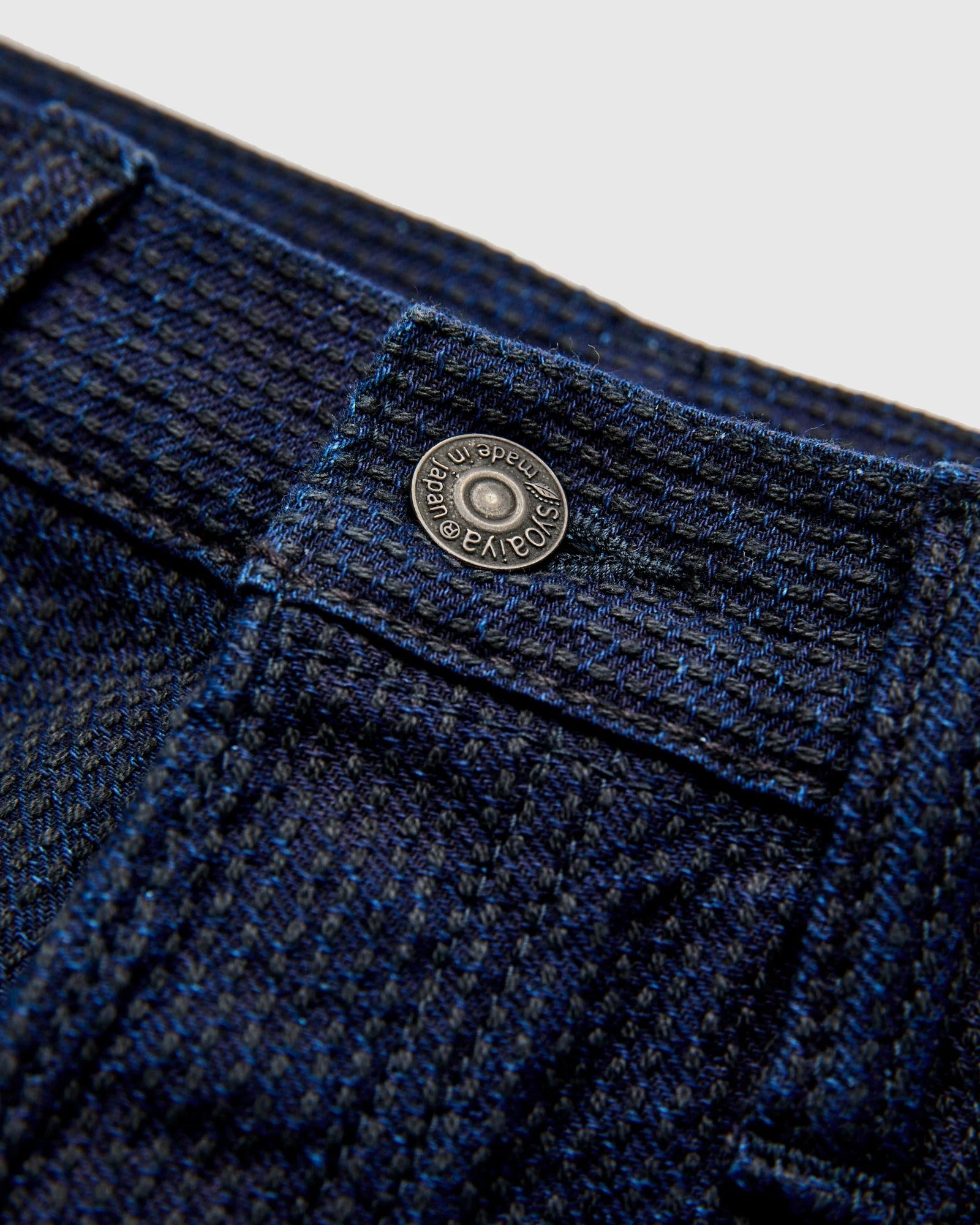 1178-ID Sashiko Regular Fit - INDIGO X BLACK
