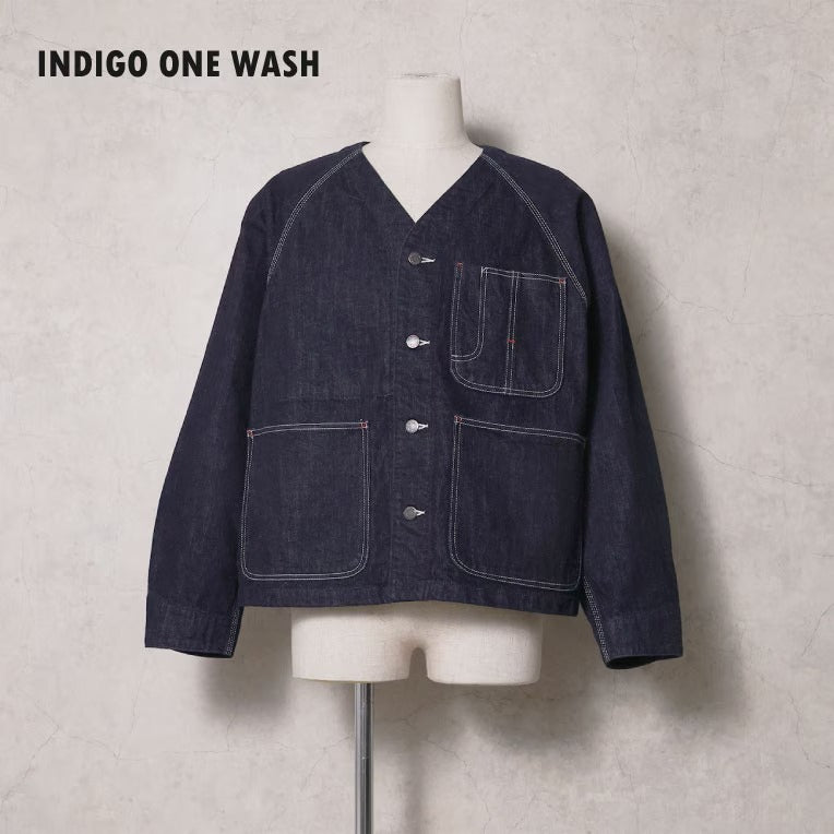 51609 SELVEDGE DENIM ENGNEER JACKET - INDIGO ONE WASH