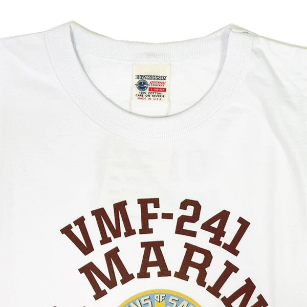 BR69627 LONG SLEEVE T-SHIRT VMF-241 SONS OF SATAN - WHITE