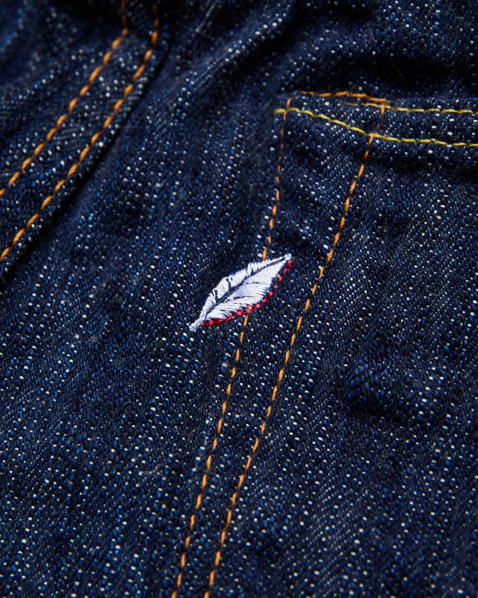 KS-15oz-005 "Kasuri" 15oz Slim Straight - Kasuri Indigo