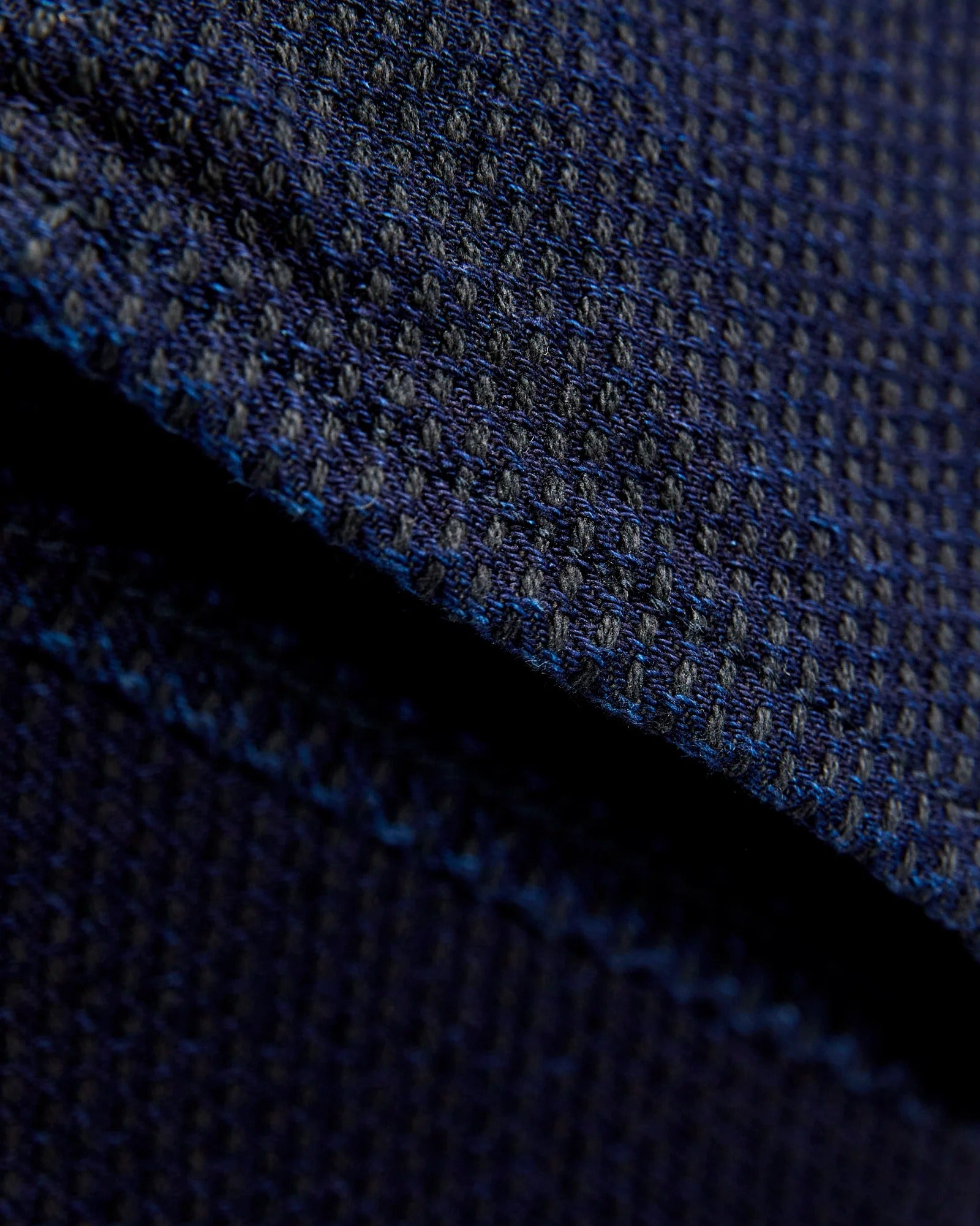 1178-ID Sashiko Regular Fit - INDIGO X BLACK