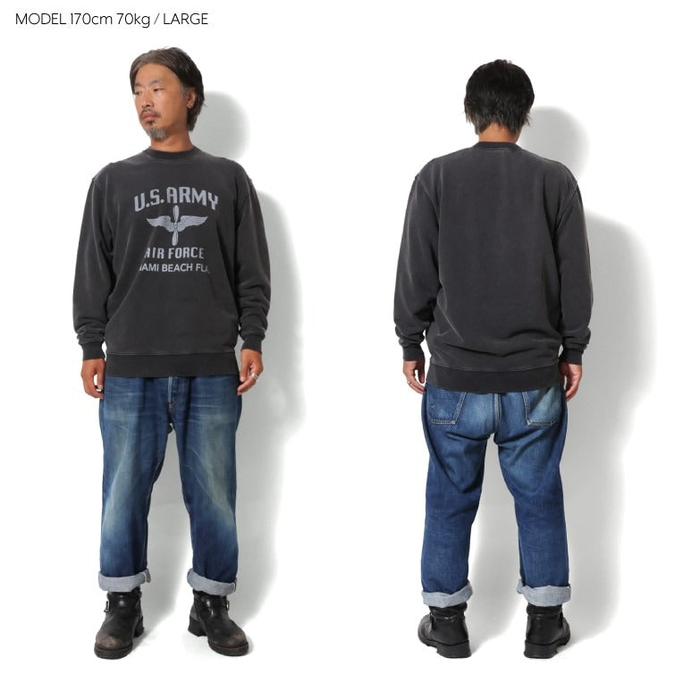 22356 POWDER FROST MILITARY SWEAT (WING) - BLACK