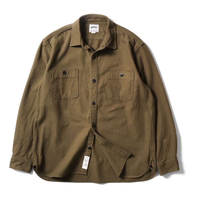 41254 SOLID VIYELLA SHIRT - OLIVE