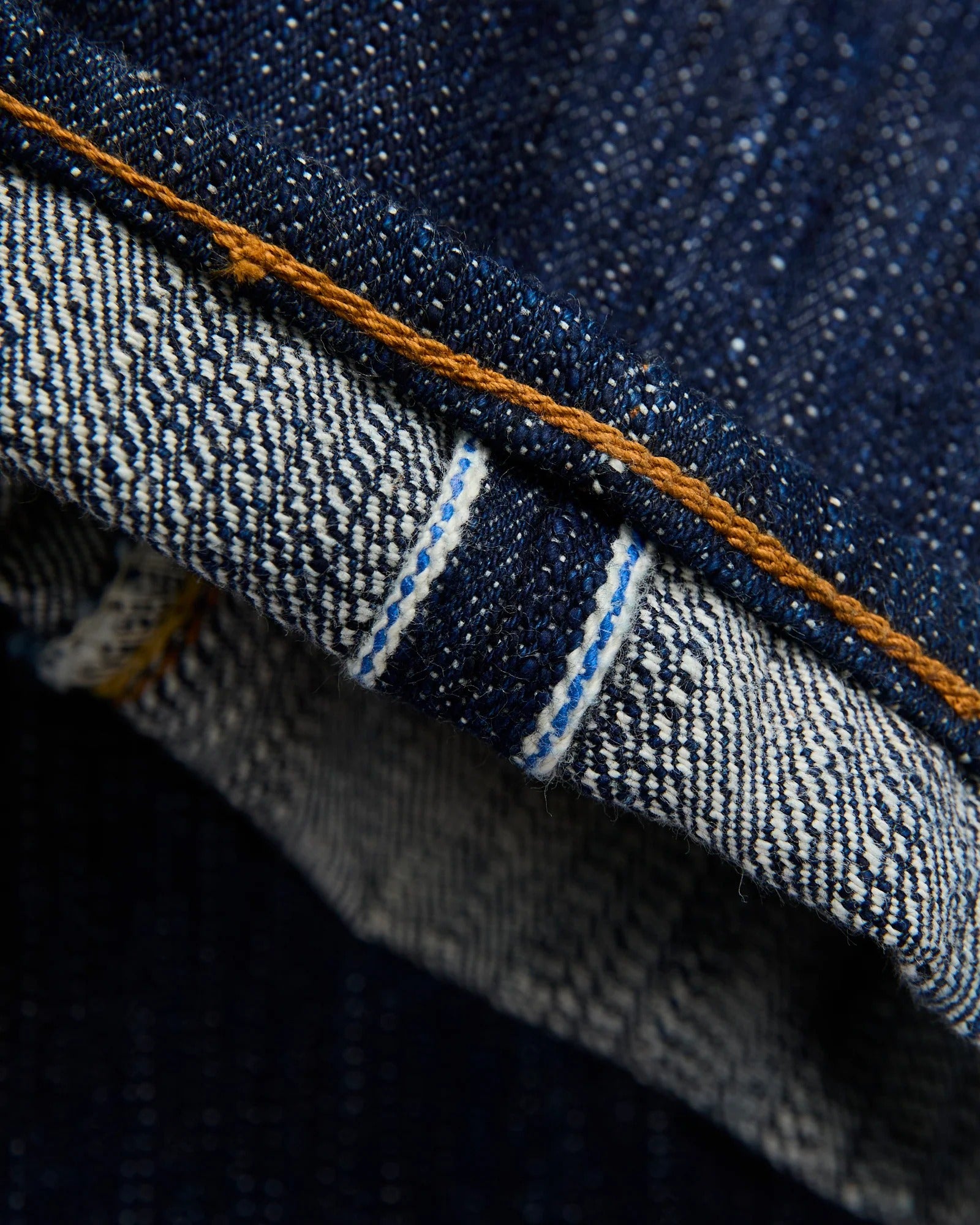 KS-15oz-005 "Kasuri" 15oz Slim Straight - Kasuri Indigo