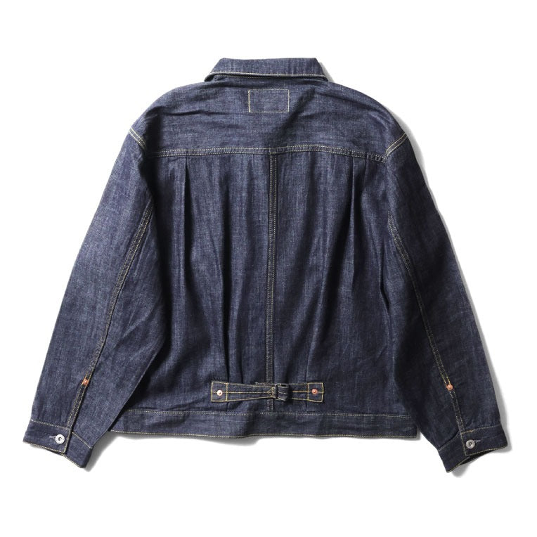51498 US COTTON DENIM SHIRT JACKET - INDIGO ONE WASH