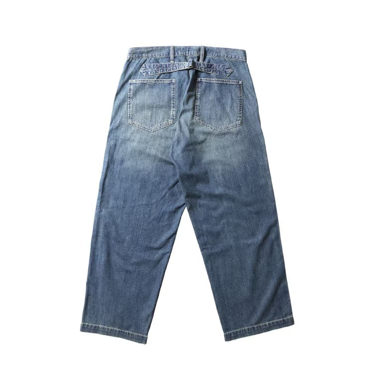 10168 US Cotton M-35 Denim Trousers - INDIGO VINTAGE WASH