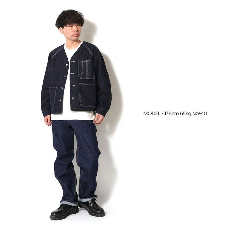 51609 SELVEDGE DENIM ENGNEER JACKET - INDIGO ONE WASH