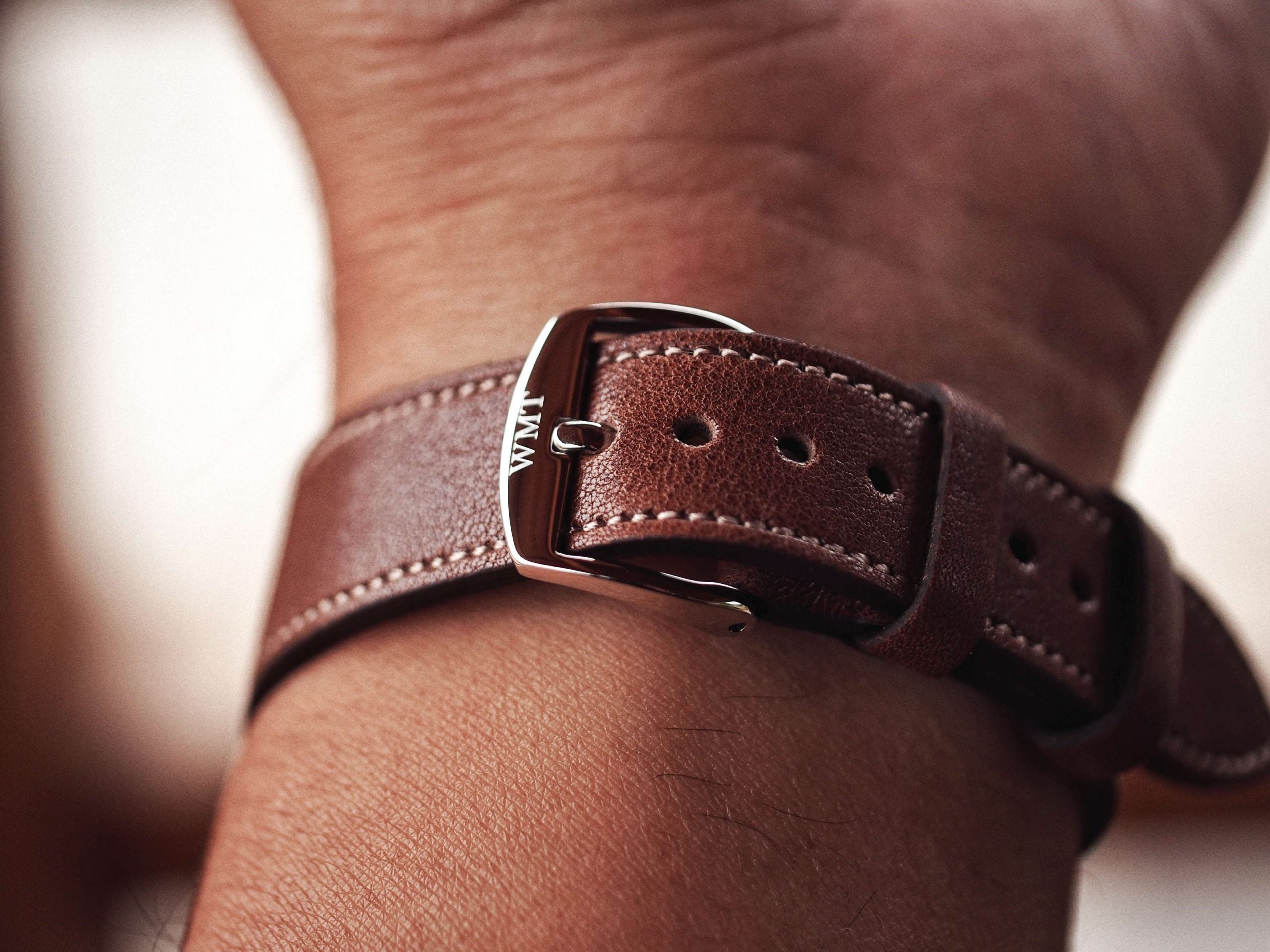 ROYAL MARINE - ( TROPICAL BROWN ) METAL BAND + ITALIAN LEATHER STRAP AGED EDITION