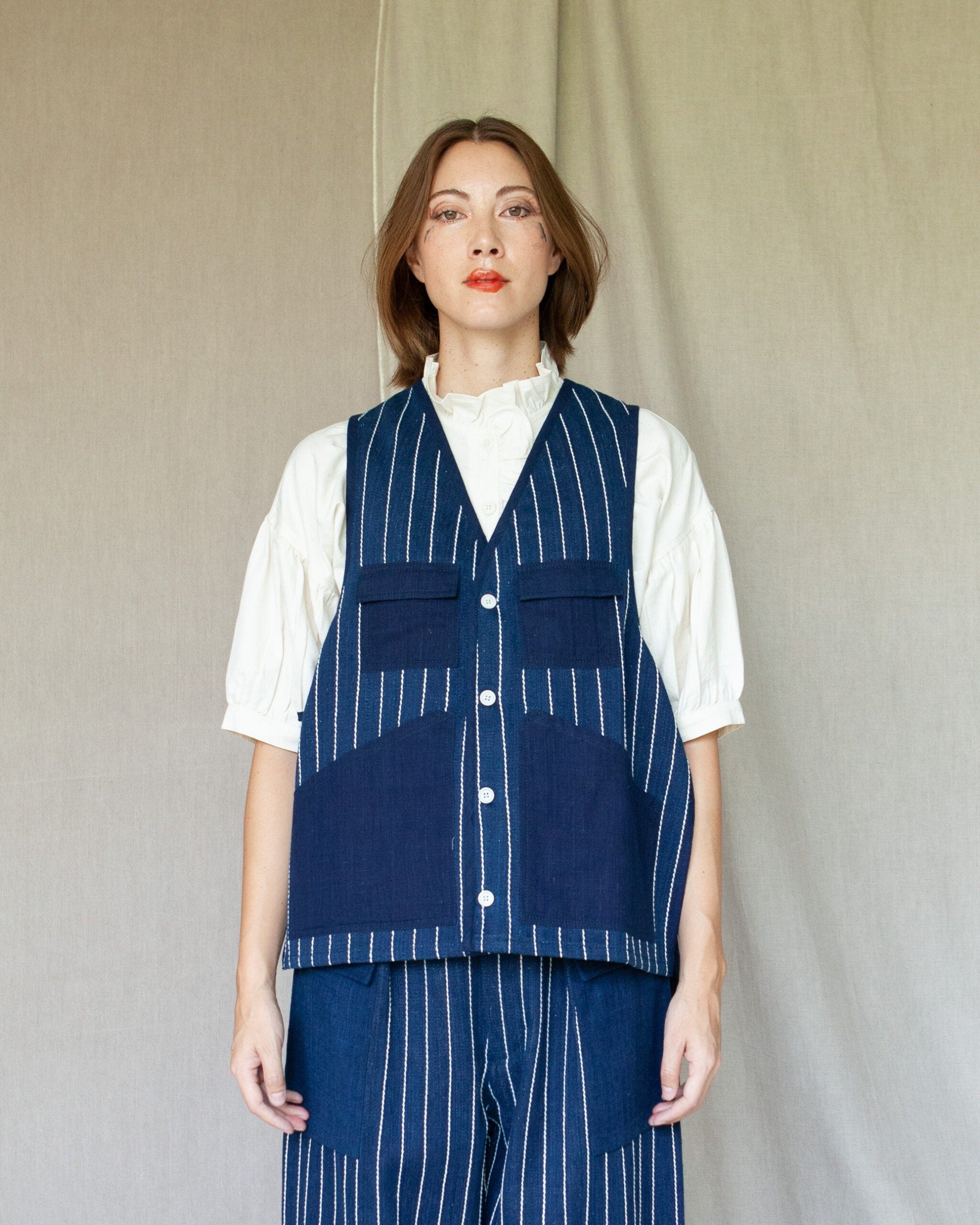 UTILITY VEST - INDIGO