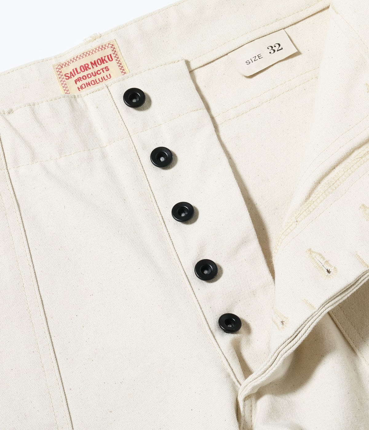 SM42524 SAILOR MOKU PRODUCTS 10oz. COTTON DUCK WORK PANTS - ECRU