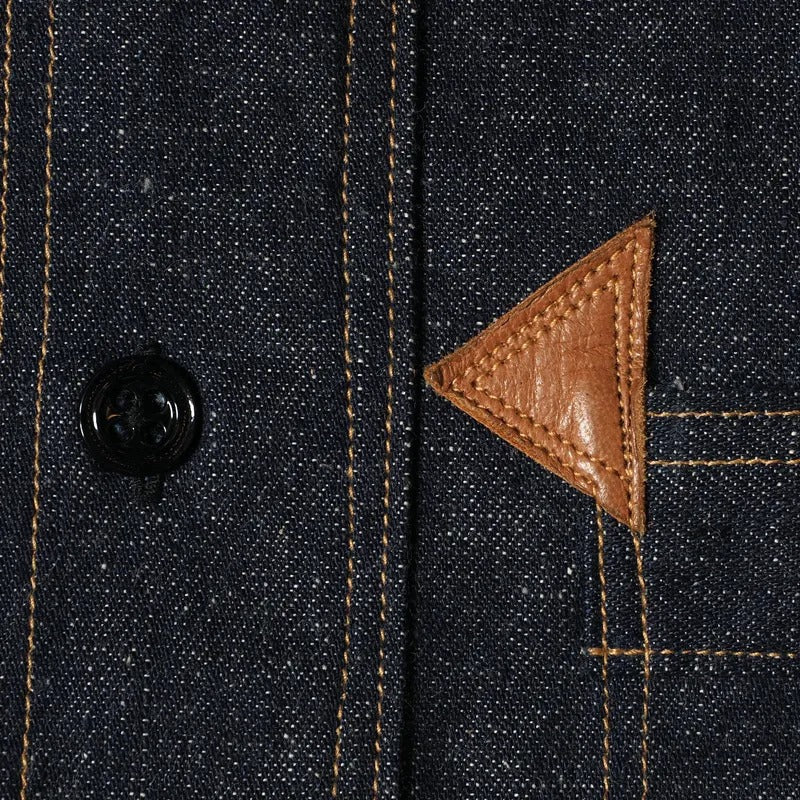 2213 1880 HEAVY LEATHER BOUND JUMPER - INDIGO