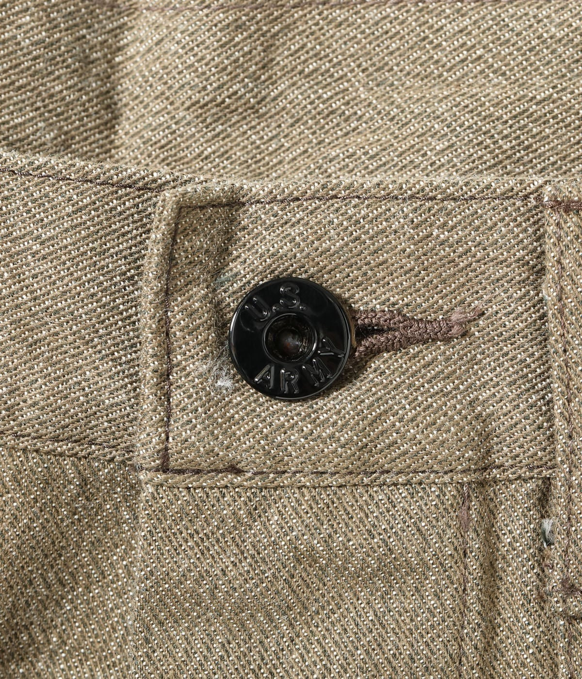 BR42531 TROUSERS, WORKING, BROWN DENIM - OLIVE