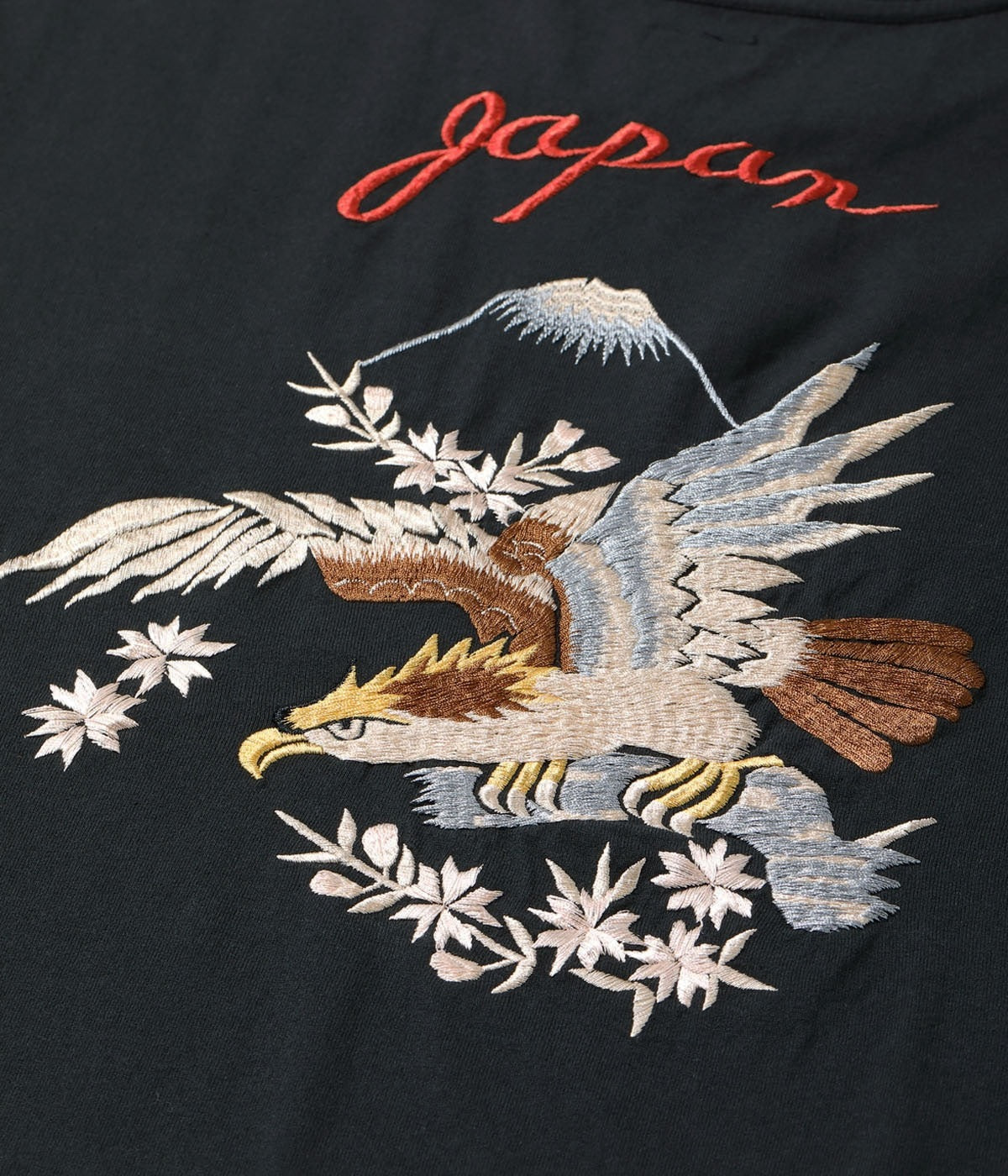 TT79587 SUKA T-SHIRT EMBROIDERED “EAGLE” - BLACK